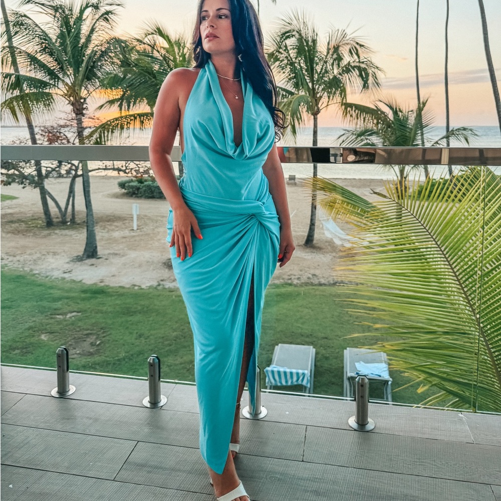 Baby blue Zara outfit